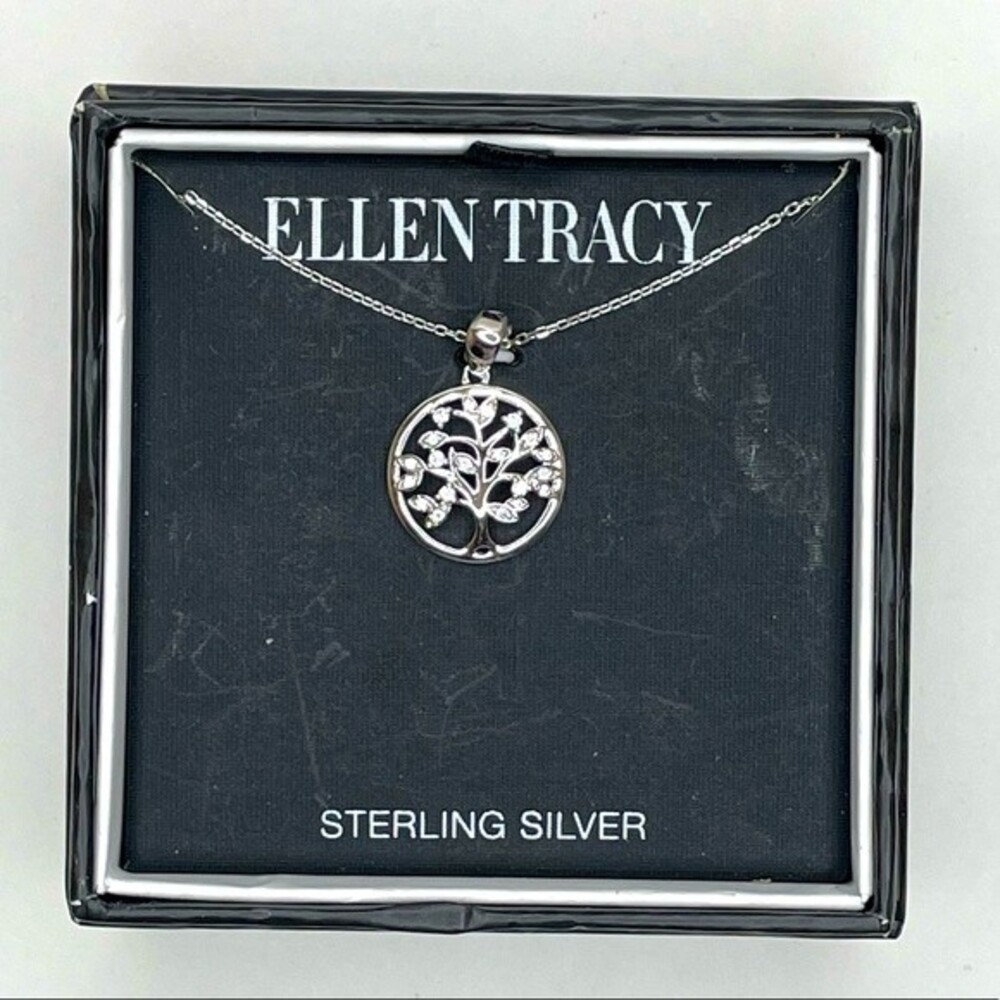 Ellen Tracy Sterling Silver Tree Necklace